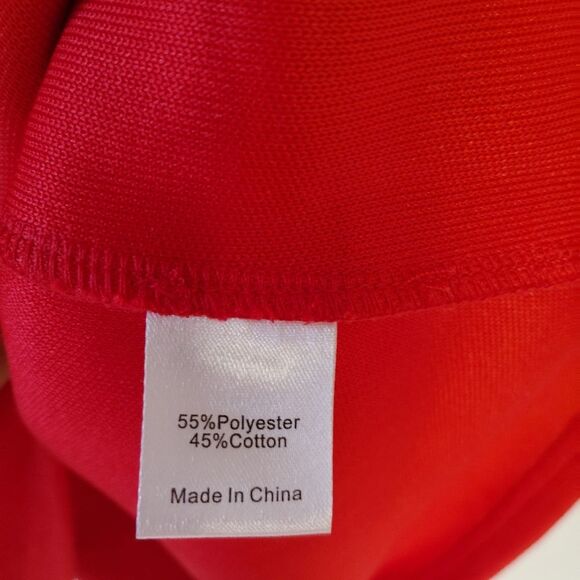 Tuckernuck Francoise Ponte Knit Mini Dress Red XL - Picture 9 of 10